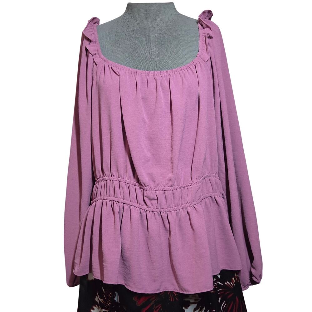 Nine West Purple Blouse Size XXL